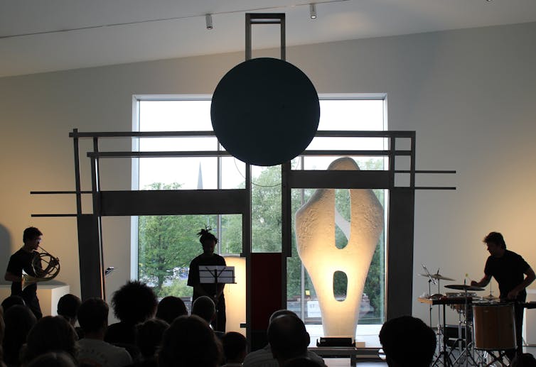 Simeon Barclay performs The Ruin at The Hepworth Wakefield.