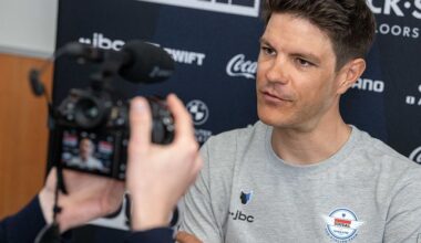 Belgian Jasper Stuyven of Soudal Quick-Step is pictured during a press conference of the Soudal - Quick-Step cycling team ahead of the Ronde van Vlaanderen / Tour des Flandres / Tour of Flanders cycling race, Friday 03 April 2026 in Antwerp. The 110th edition of the cycling race will take place on Sunday 5th April. BELGA PHOTO JONAS ROOSENS (Photo by JONAS ROOSENS / BELGA MAG / Belga / AFP via Getty Images)