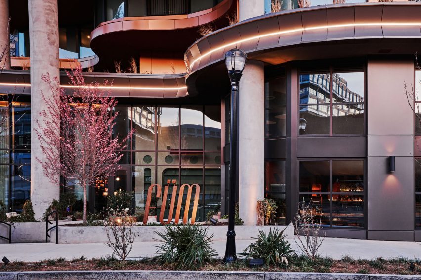 Exterior view of FÜM restaurant in Atlanta
