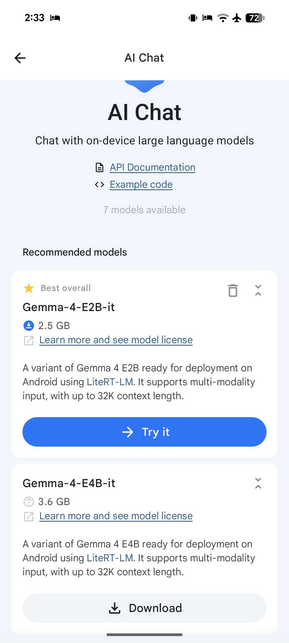 downloading Gemma 4 on Pixel