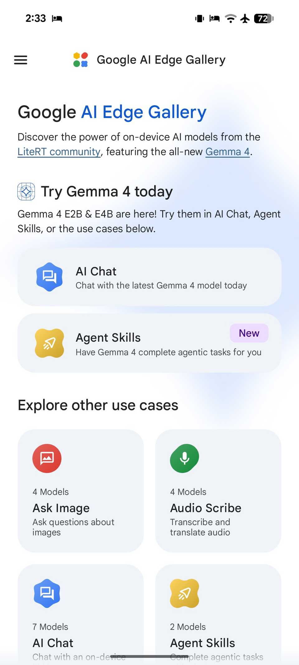 Google AI Edge Gallery