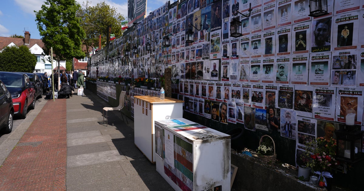 U.K. counter-terror police investigate arson attack at Iran memorial wall in north London
