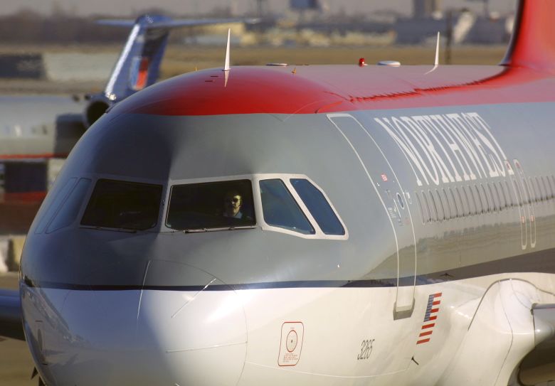 A Northwest Airlines jet prepares to depart February 20, 2001 from Chicago's O''Hare International Airport.