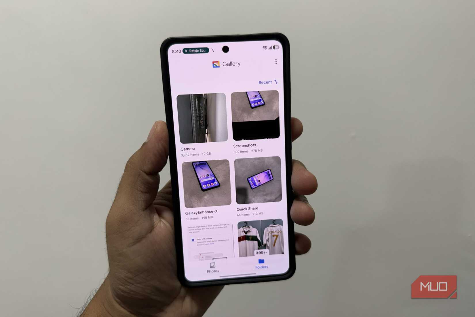 Google Gallery app on phone