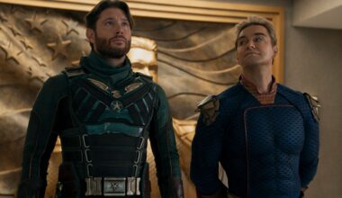 Soldier Boy and Homelander in Vought HQ during The Boys season 5
