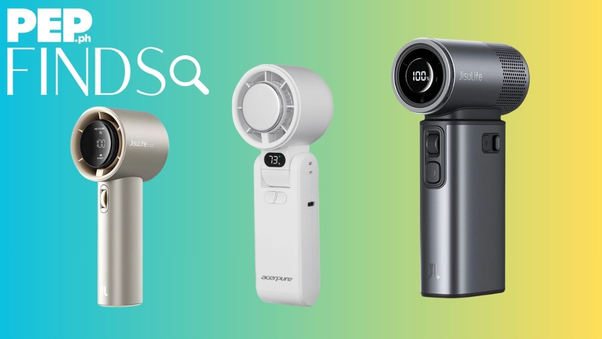 PEPfinds handheld fans: (L-R) Jisulife Pro 1s, Acerpure Cozy HF1, and Jisulife Ultra 2