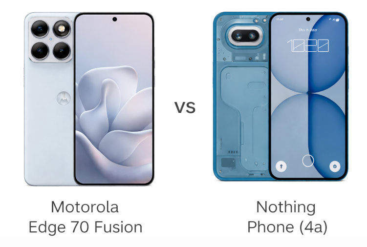Motorola Edge 70 Fusion vs Nothing Phone (4a): Best Mid-Range Phone 2026?