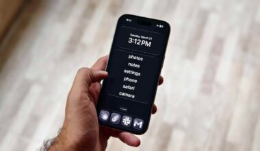 Dumb Phone app running on iPhone Air.