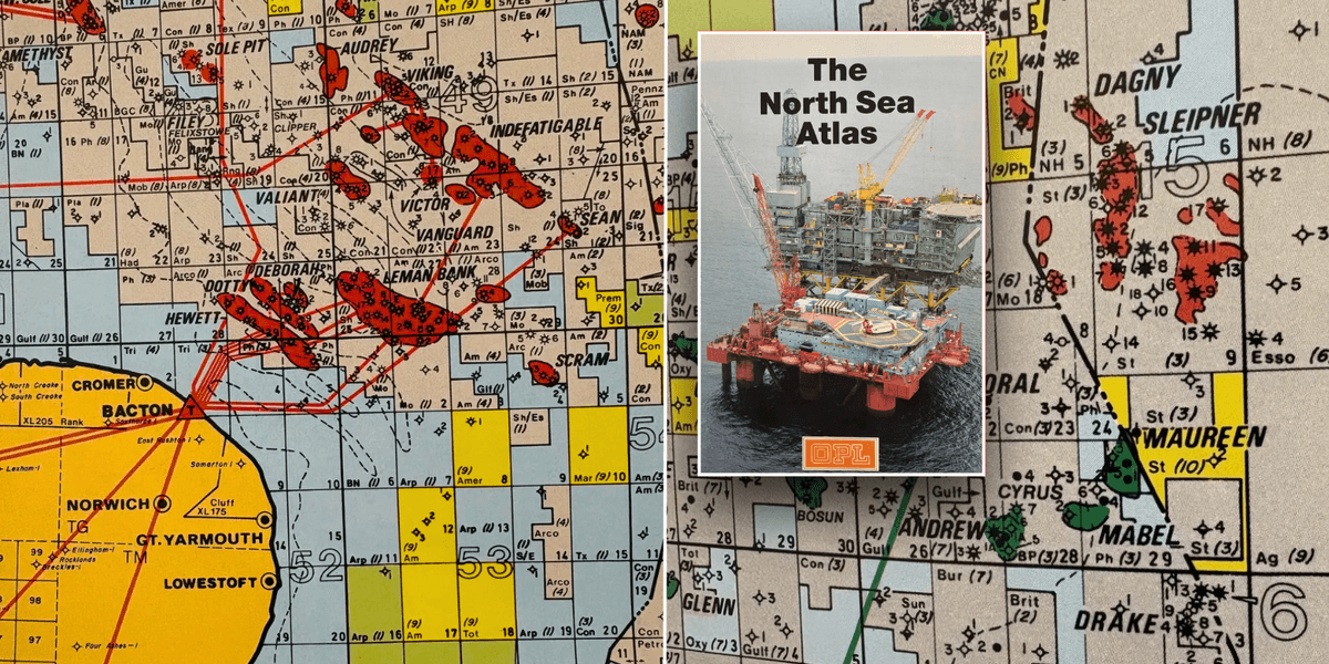 North Sea Atlas from four decades ago reveals extent of Britain's gas and oil empire