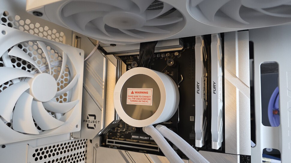 Installing the RAM could have been done earlier, but it's still fine to add it now.