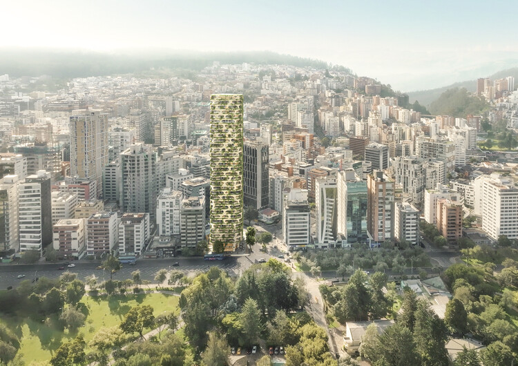 Kengo Kuma & Associates Unveils Its First Project in Ecuador with Qapital Tower - Image 1 of 10
