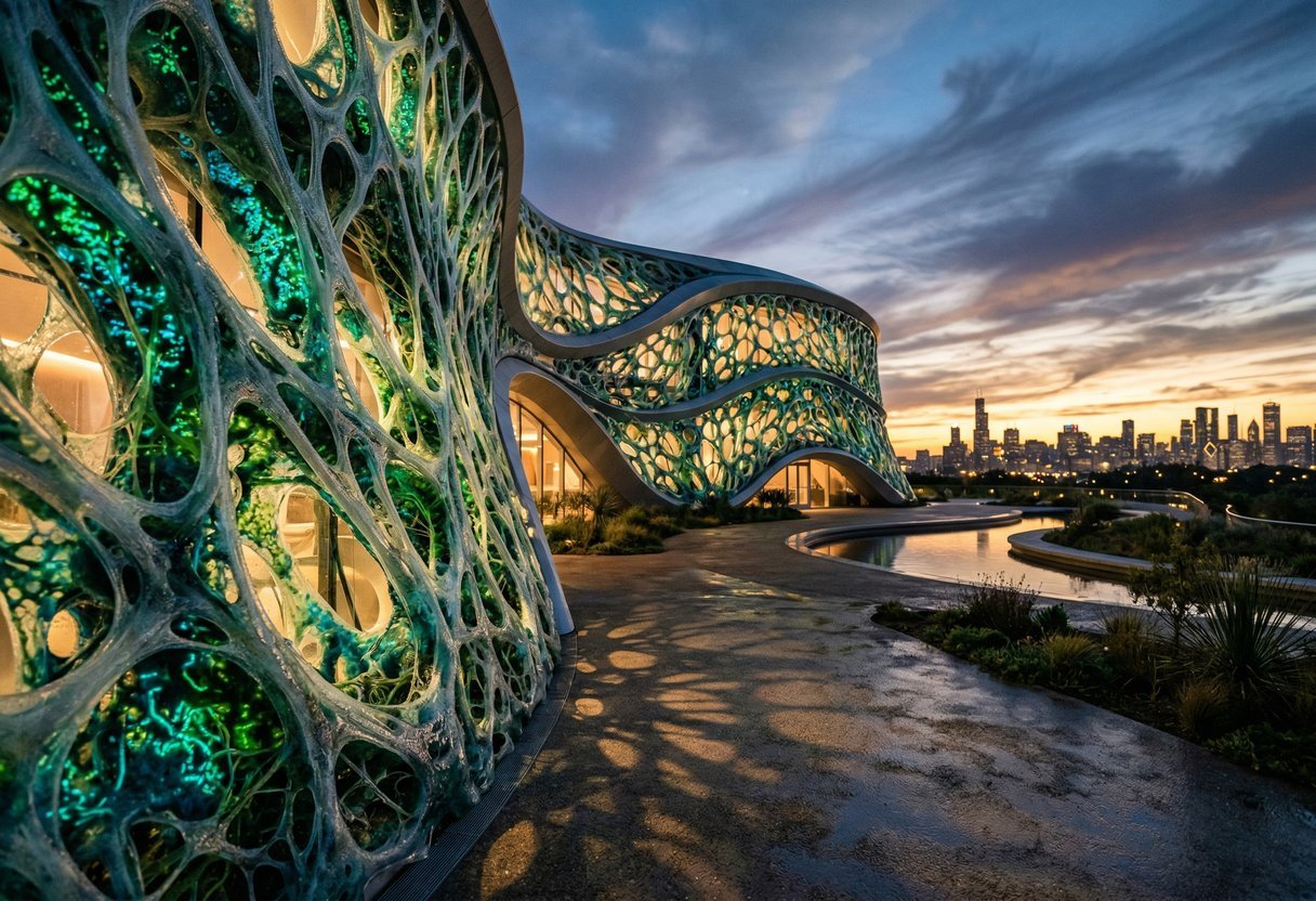 living buildings self-healing material Swiss scientists