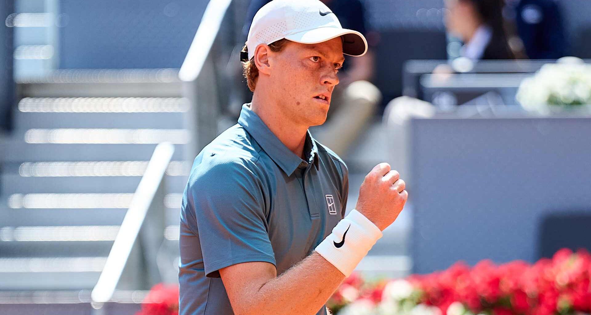 Jannik Sinner edged Benjamin Bonzi on Friday in Madrid.