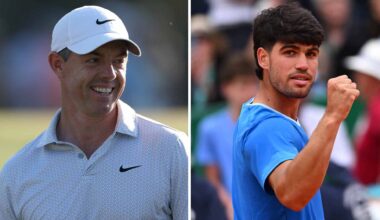Rory McIlroy has been watching the Rolex Monte-Carlo Masters, where Carlos Alcaraz is the defending champion.