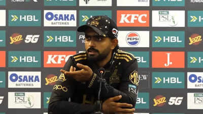 'Muhh utha ke shots nahi maar sakte': Pakistan's Babar Azam triggered by strike rate question in PSL - Watch