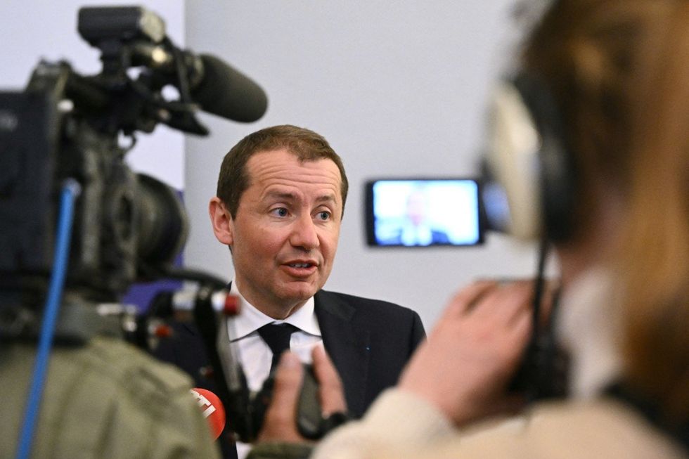 Mulhouse Public Prosecutor Nicolas Heitz speaks to the press after a boy was discovered naked and malnourished on a pile of rubbish in a van