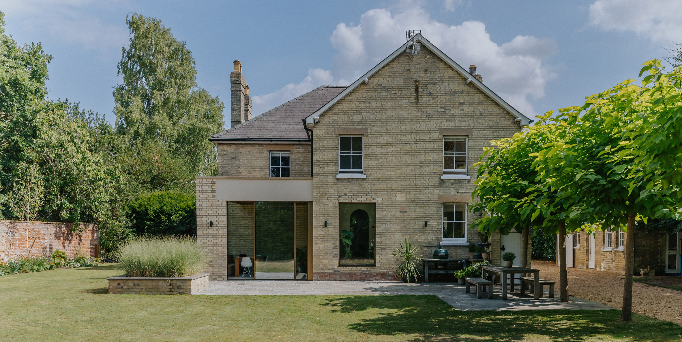Exterior view of home extension by Neil Dusheiko Architects