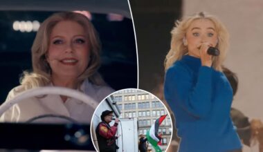 Susan Sarandon cameos with Sabrina Carpenter at Coachella after saying she was blacklisted in Hollywood