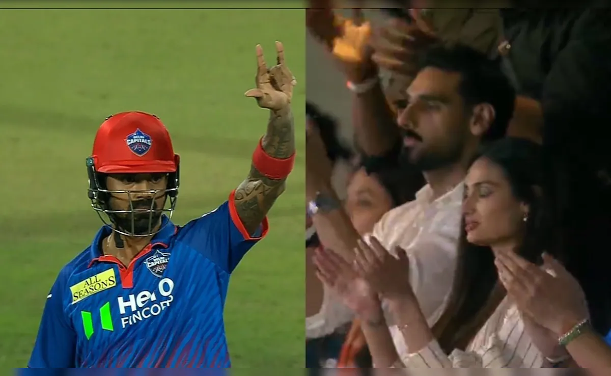 Athiya Shetty's Reaction Says It All As KL Rahul Roars Back To Form With Classy 50 For DC vs GT