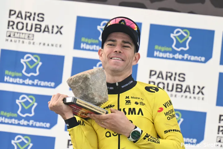 Wout Van Aert at the 2026 Paris-Roubaix