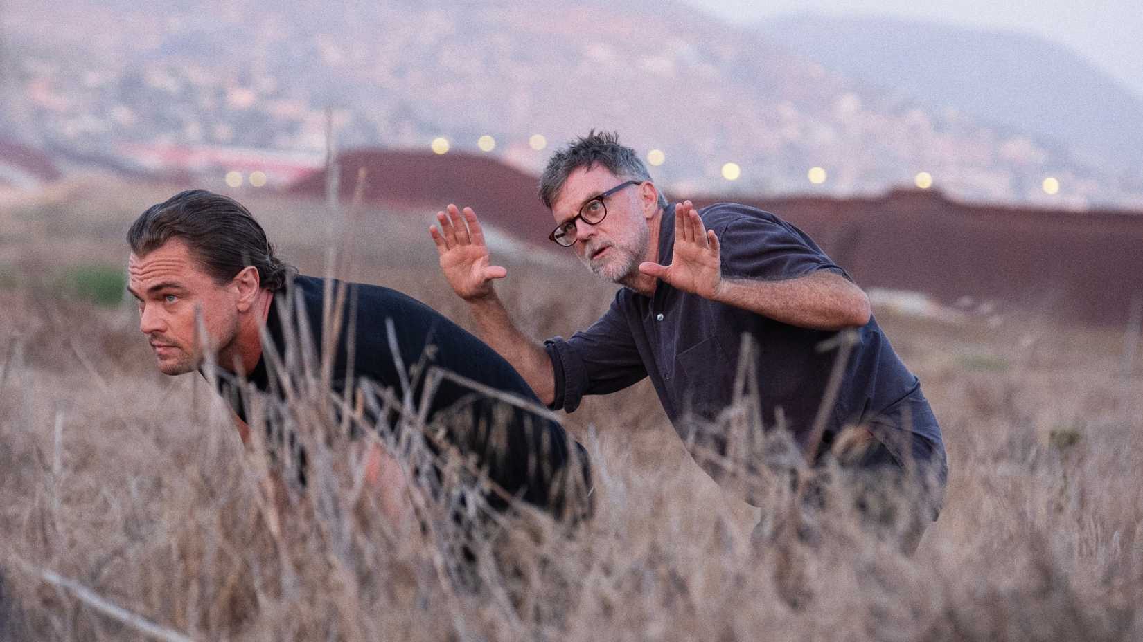 Paul Thomas Anderson on set directing One Battle After Another
