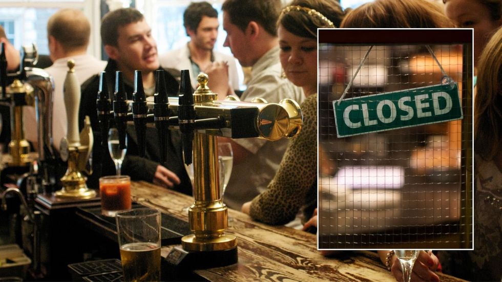 Pub and closed sign