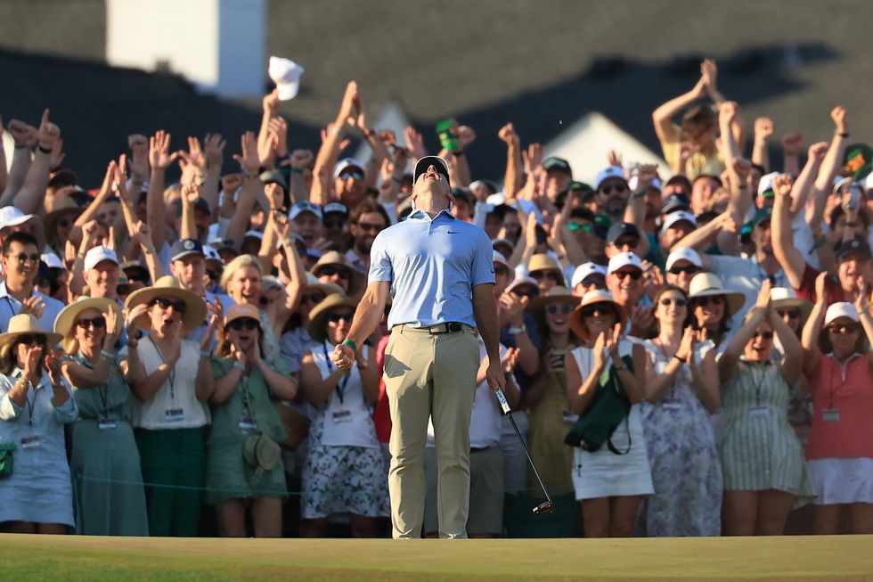 Rory McIlroy was jubilant after winning the Masters for the second year in a row