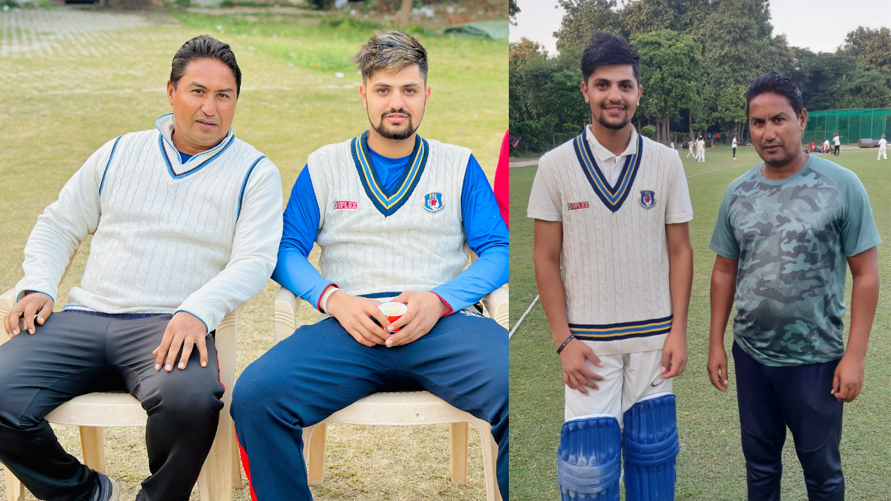 Sameer Rizvi with his uncle and formative coach,Tankeeb Akhtar Sameer Rizvi with his uncle and formative coach,Tankeeb Akhtar