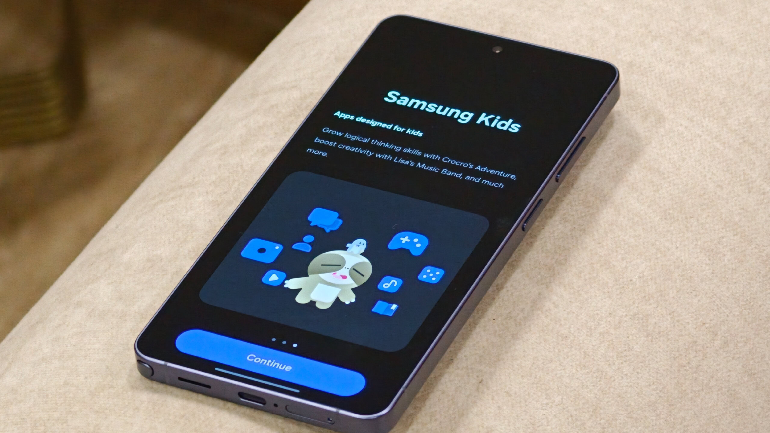 Setting up Samsung Kids app on a Galaxy device