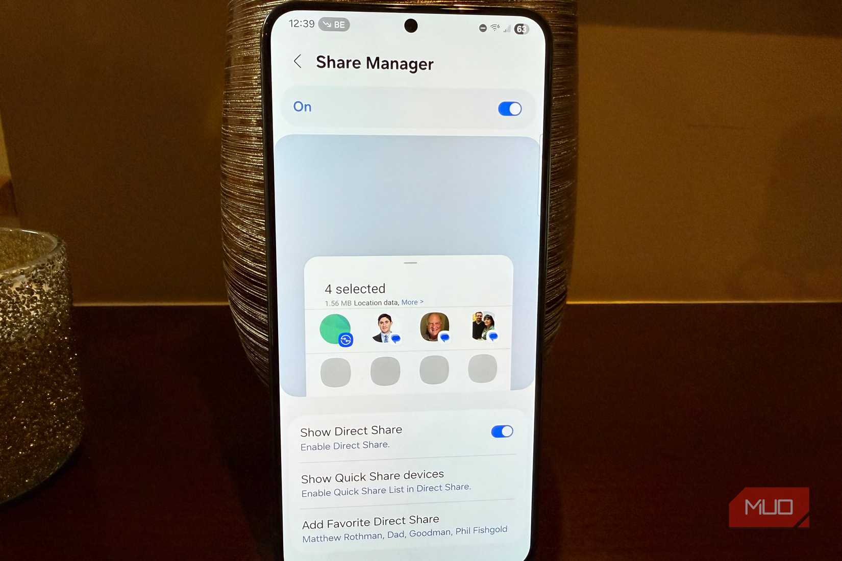 samsung share sheet share manager