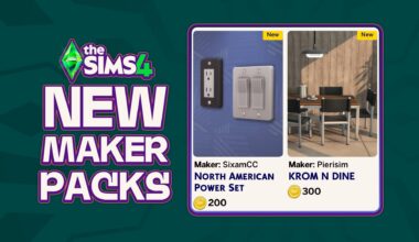 New Maker Packs Hit The Sims 4 Marketplace: Release Overview