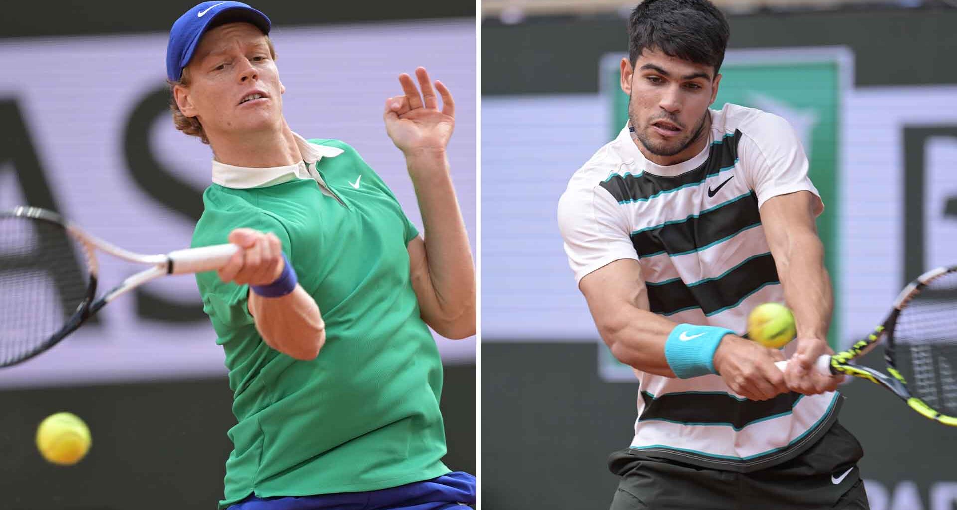 Jannik Sinner and Carlos Alcaraz are on the entry list for Roland Garros in 2026.