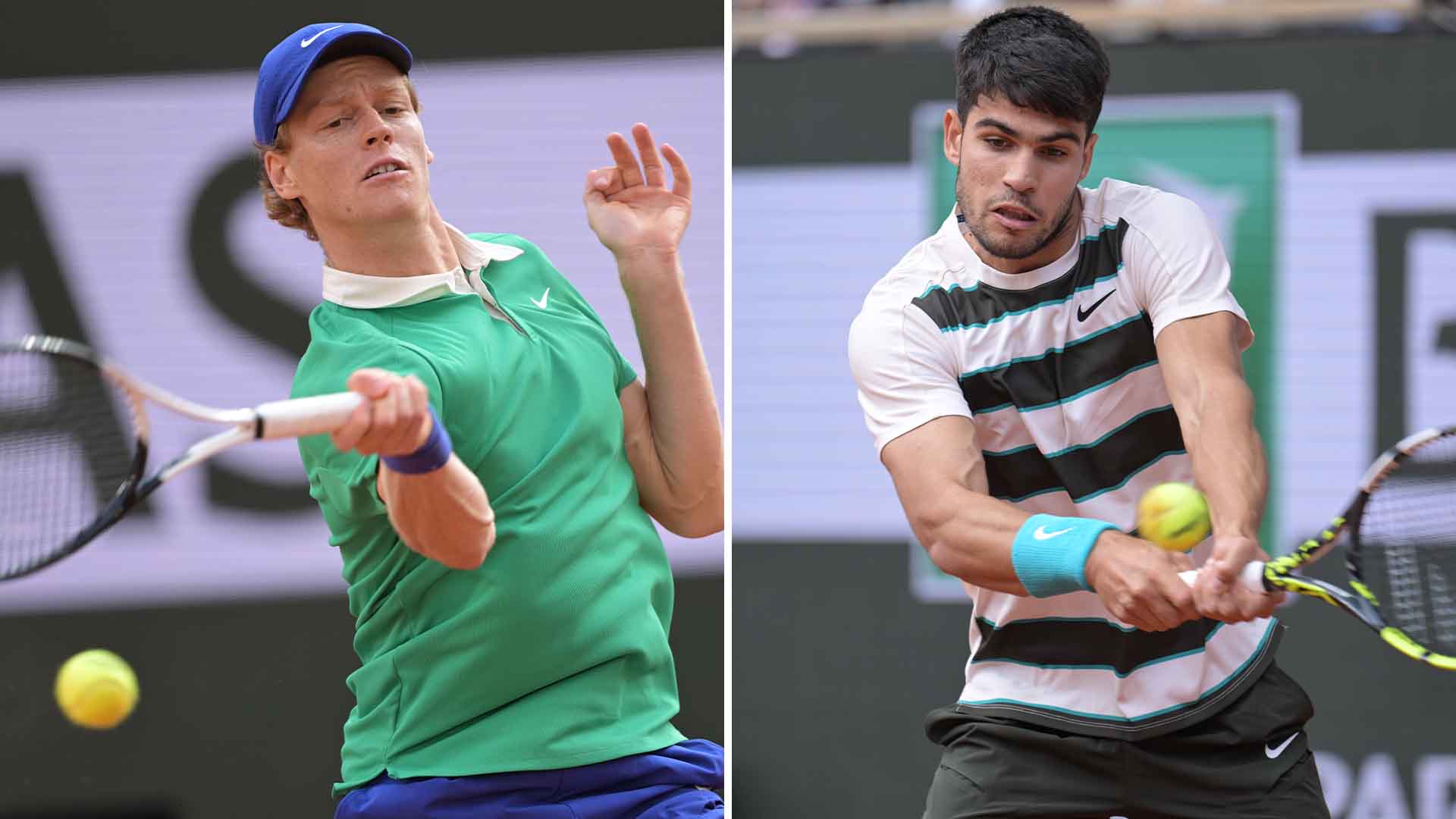 Jannik Sinner and Carlos Alcaraz are on the entry list for Roland Garros in 2026.