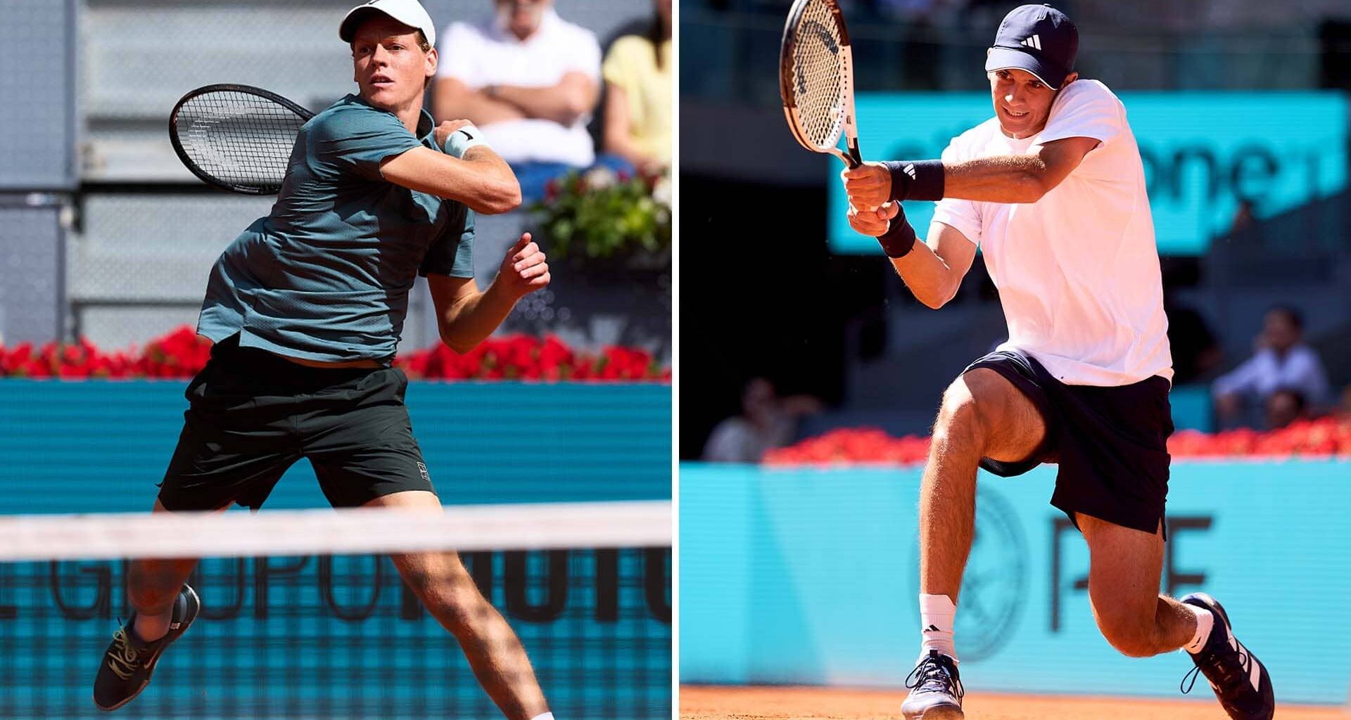 Jannik Sinner and Rafael Jodar will do battle for a semi-final spot in Madrid.