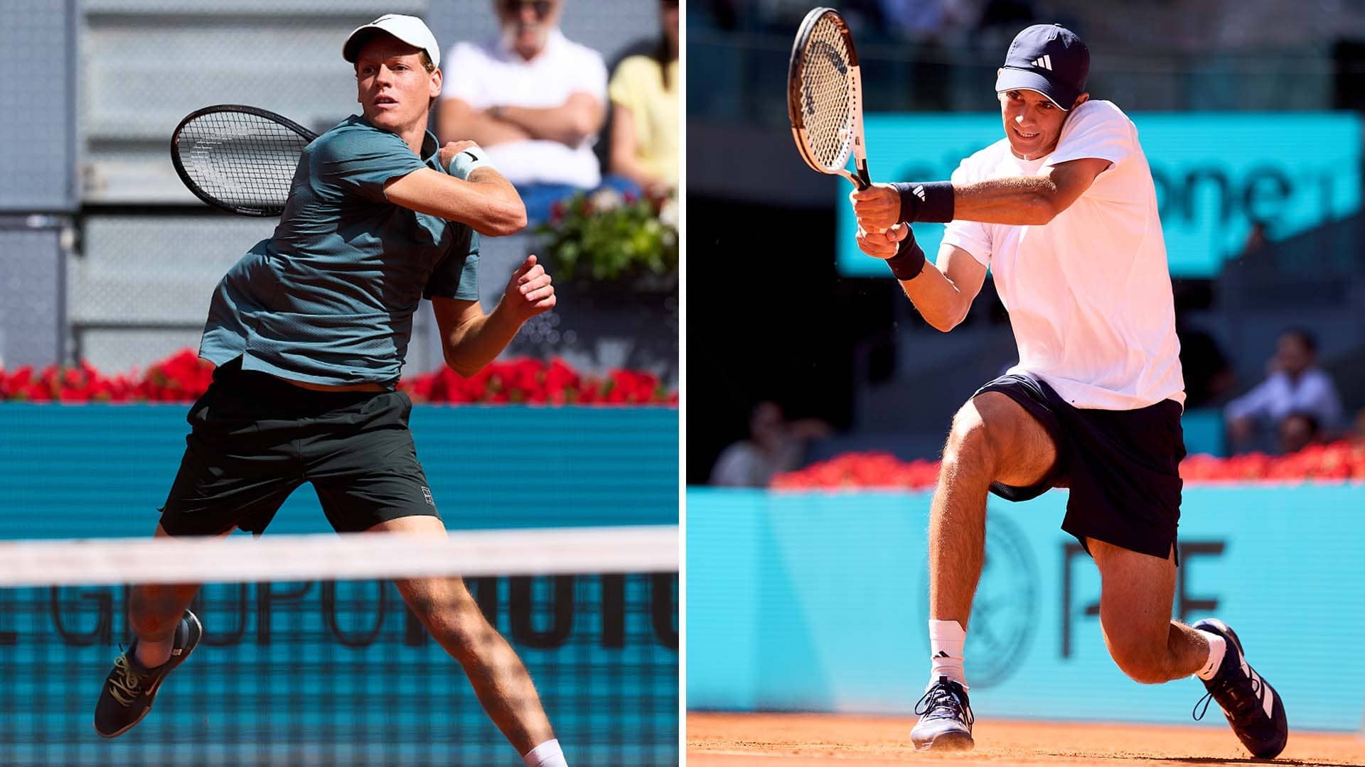 Jannik Sinner and Rafael Jodar will do battle for a semi-final spot in Madrid.