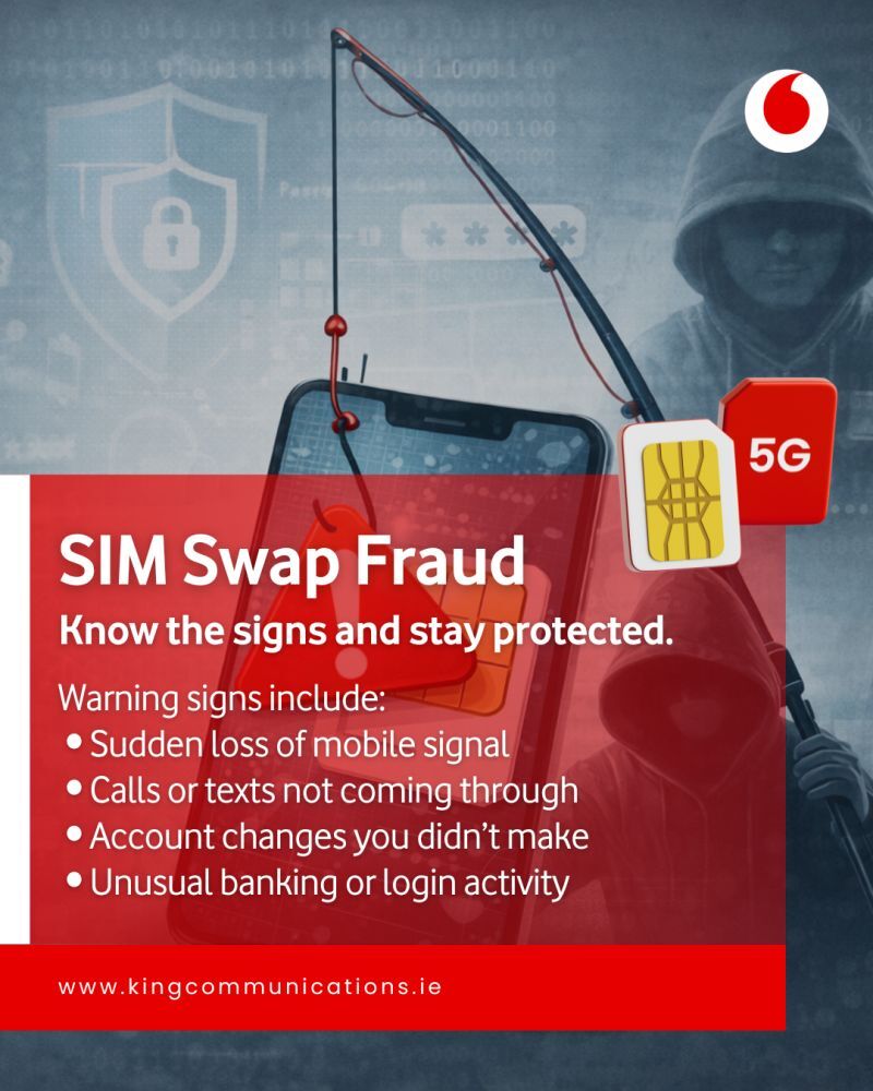 Poster shows what to do if you're the victim of a SIM swap.