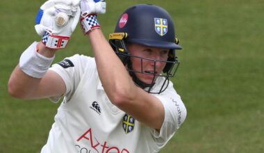 Ben McKinney shared in a triple-century opening stand with Alex Lees for Durham against Gloucestershire