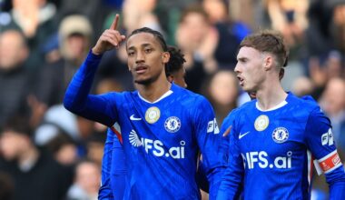 Joao Pedro celebrates scoring against Port Vale