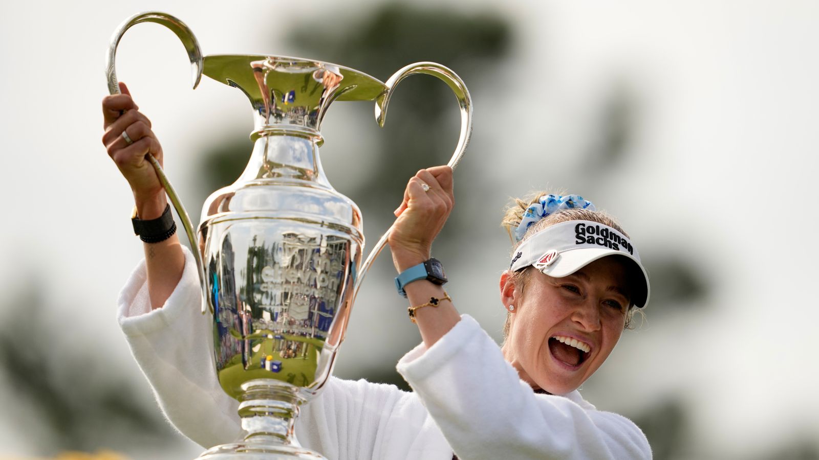 Nelly Korda claimed her third major title on Sunday at The Chevron Championship