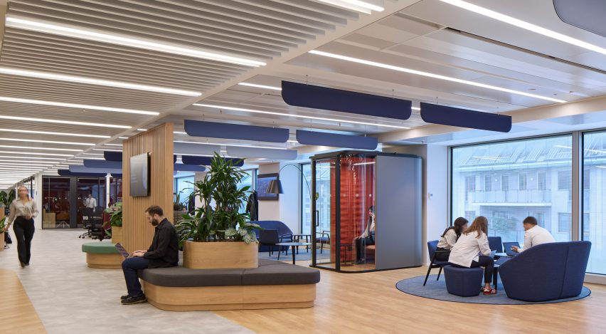 People using the office space at Corso Italia 23 by SOM
