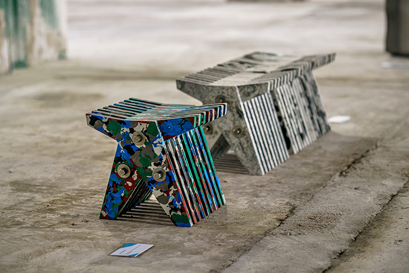 bentu design turns fly ash from power plant into concrete street furniture - 3