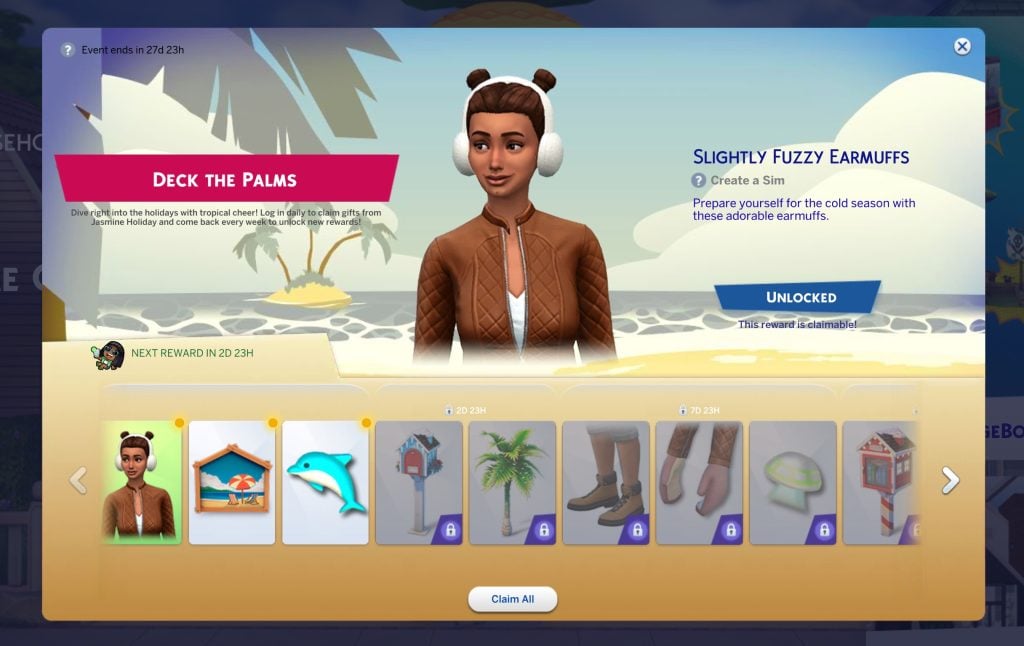 the sims 4 deck the palms live event1