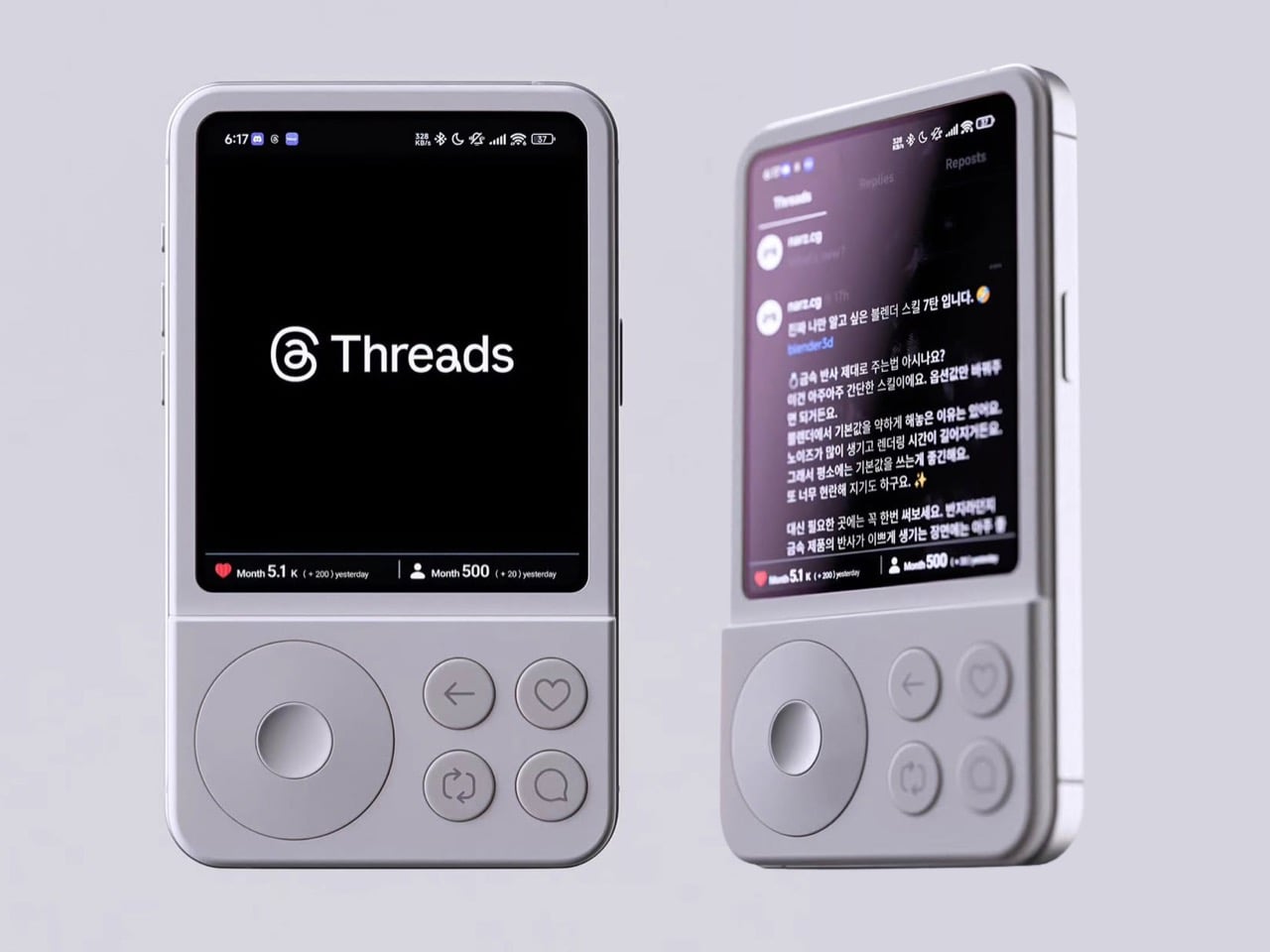 A “Social Only” Smartphone inspired by the iPod lets you like, share, and scroll using hardware buttons
