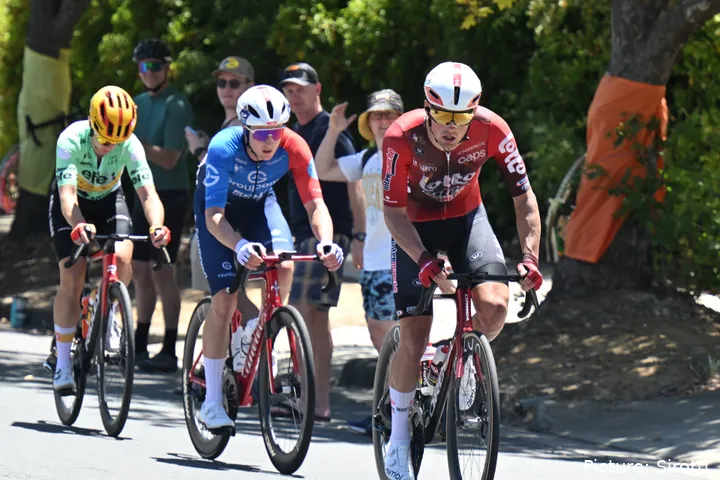 Baptiste Veistroffer during stage 2 of the 2026 Tour Down Under