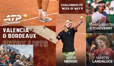 The Valencia and Bordeaux Challengers will run from 12-17 May.