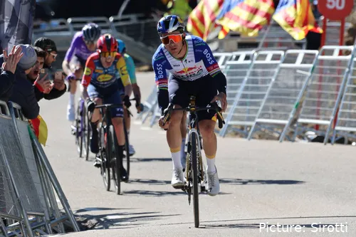 Remco Evenepoel during stage 5 of the 2026 Volta a Catalunya