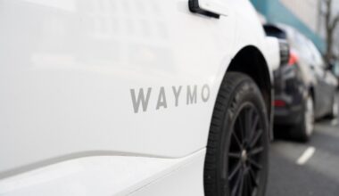 A Waymo self-driving electric car