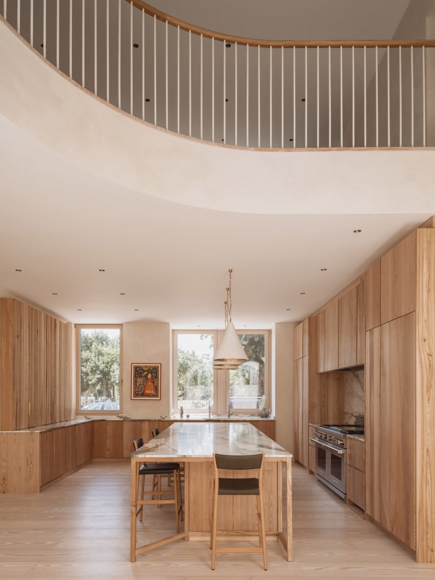 Timber kitchen interior