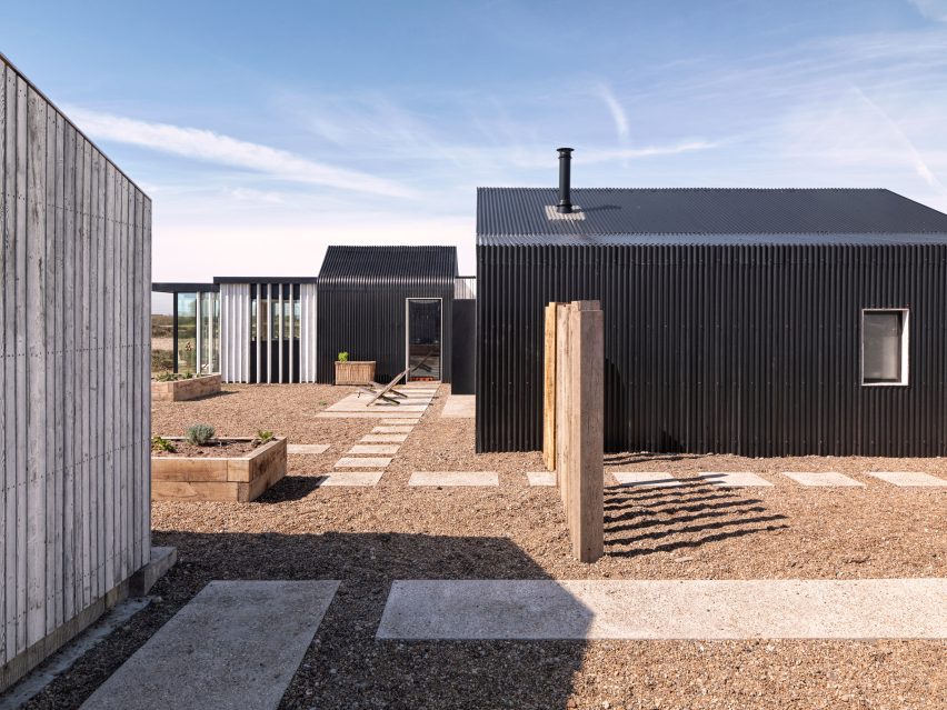 Dungeness home wrapped in wood and metal