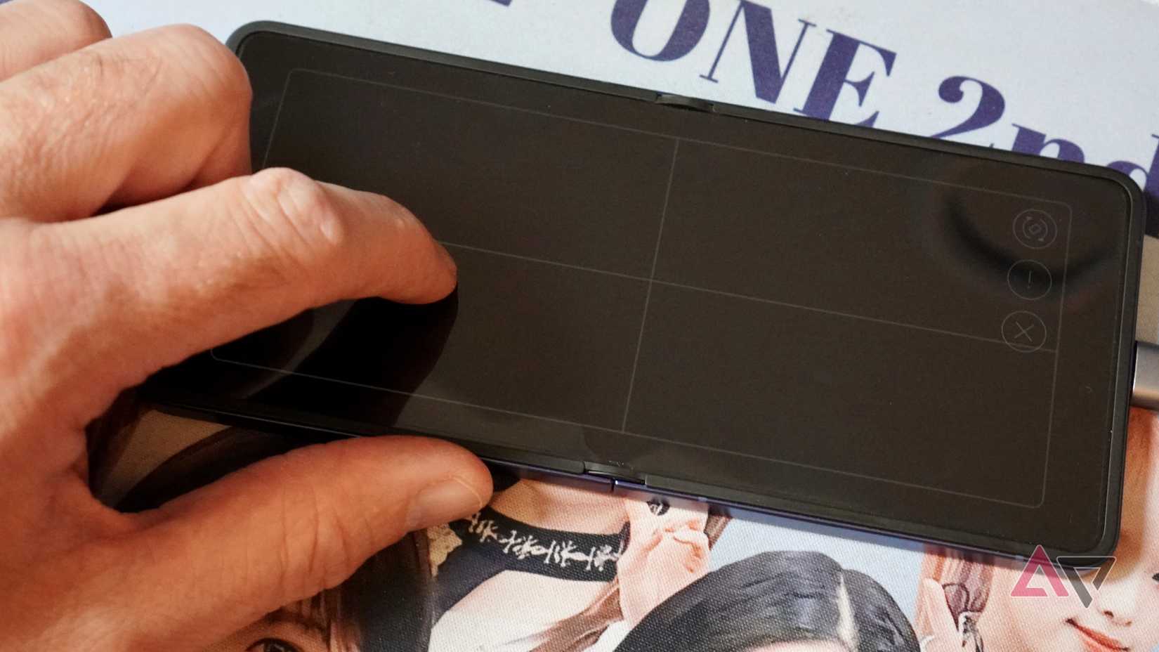 The Samsung DeX trackpad on the Samsung Galaxy Z Flip 7